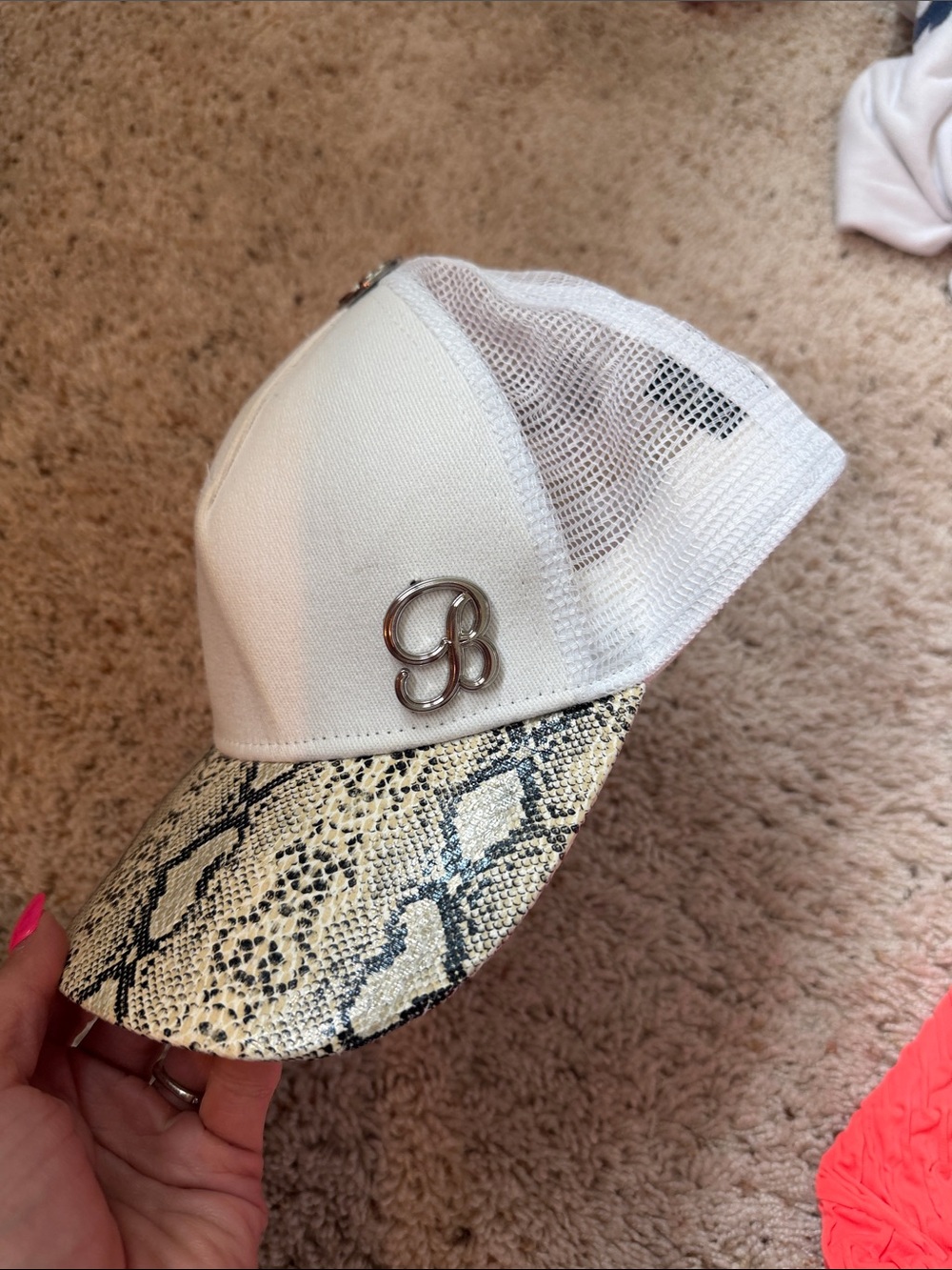 Bombshell Snake-Print Hat